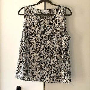 Nine West Black and White Blouse